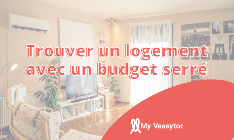 Personne comparant plusieurs logements sur une tablette pour rester dans son budget.